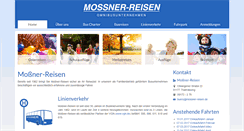 Desktop Screenshot of mossner-reisen.de
