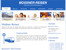 Tablet Screenshot of mossner-reisen.de
